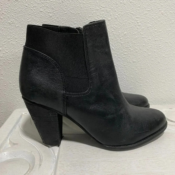 Steve Madden Boots Steven roami 8.5M Black Leather - Picture 1 of 8